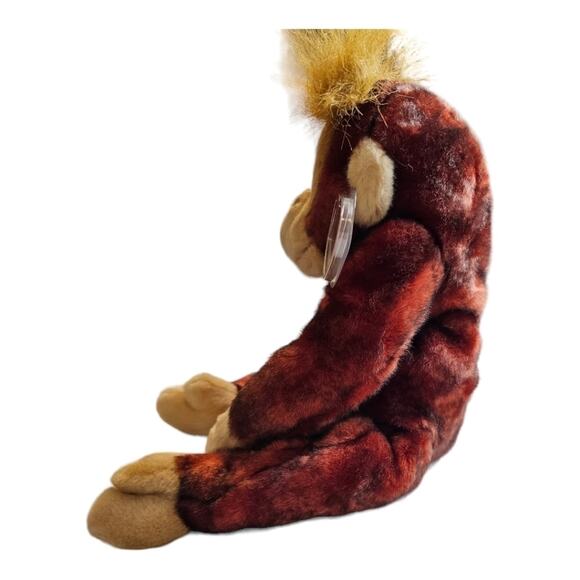 Vintage 1999 Ty Beanie Buddy SCHWEETHEART Plush Orangutan Monkey 14" - Picture 3 of 13
